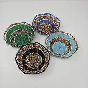Colorful Beaded Bowls Set